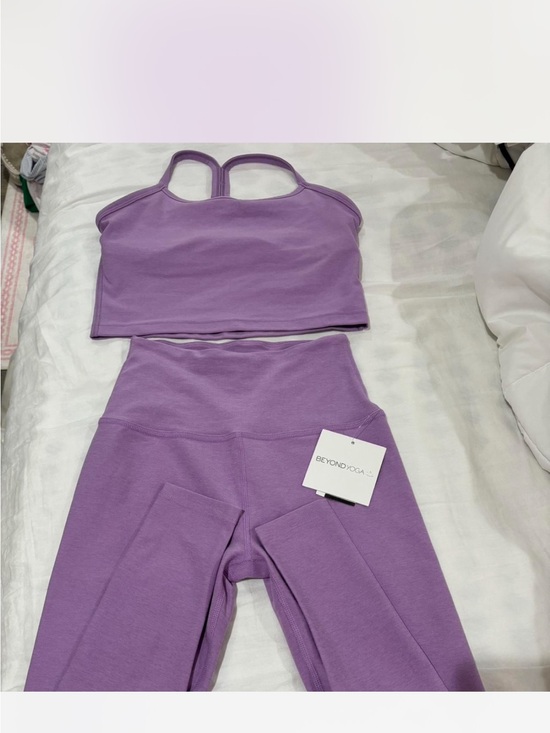 Beyond Yoga Pants - Beyond Yoga Lilac High-Waist Leggings with Cropped Tank Set